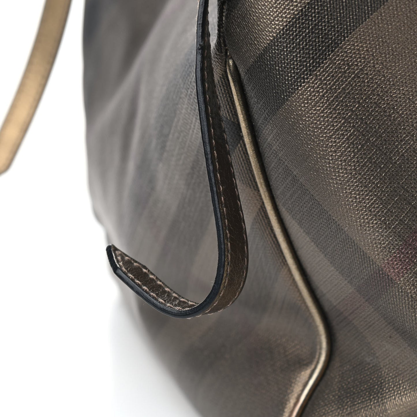 Metallic Nova Check Small Canterbury Tote Gold