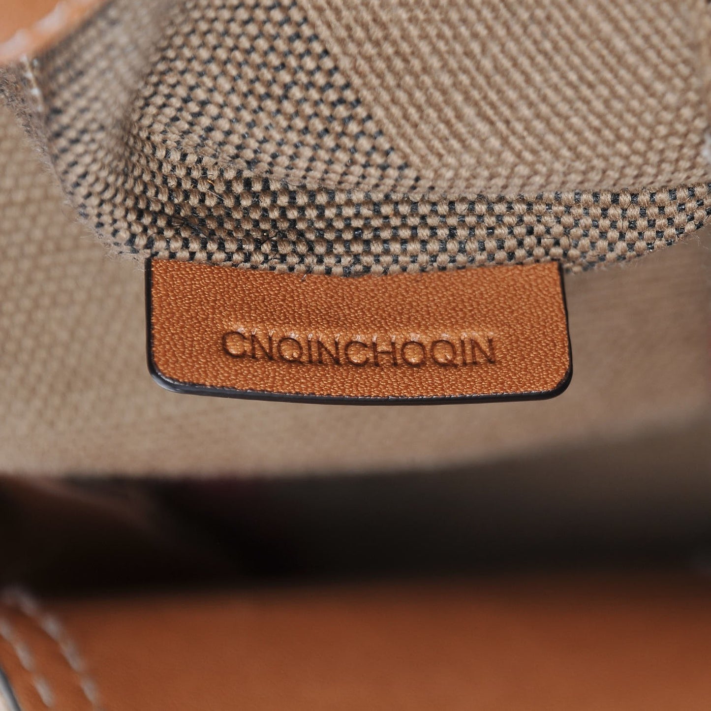 Canvas Mega Check Medium Ashby Hobo Saddle Brown