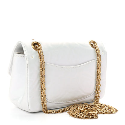 Chanel Iridescent Calfskin Embossed 2.55 Reissue Mini Flap White 3 of 10