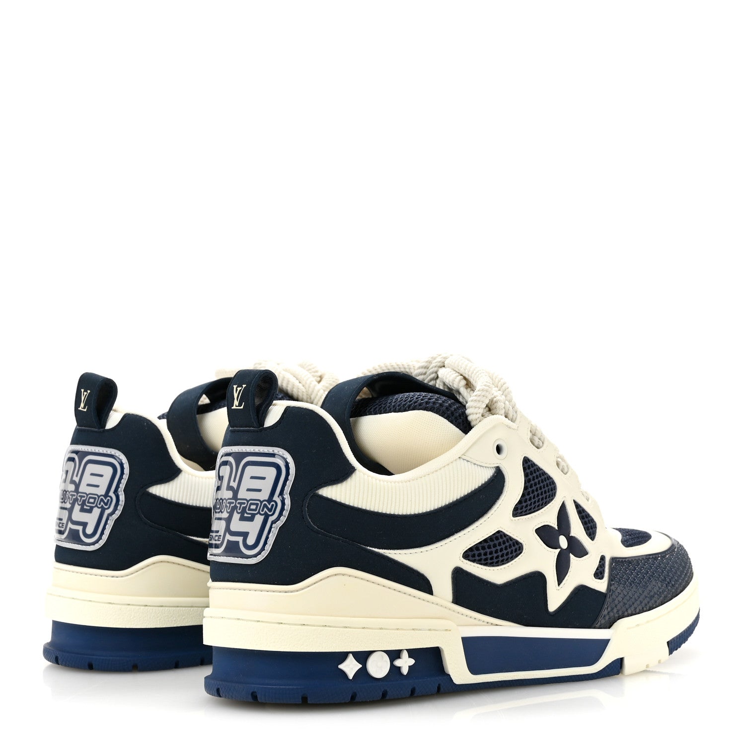 Louis Vuitton Mens LV Calfskin Mesh Skate Sneaker 9 Marine 5 of 10