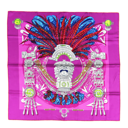 Hermes Silk Mexique Scarf 90 Fuchsia 1 of 5