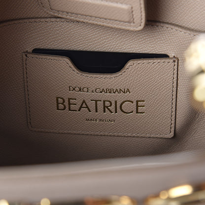 Dolce & Gabbana Calfskin Small Beatrice Tote Nude 6 of 9