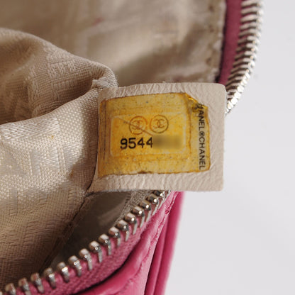 Chanel Lambskin Lax Accordion Hobo Pink 7 of 7