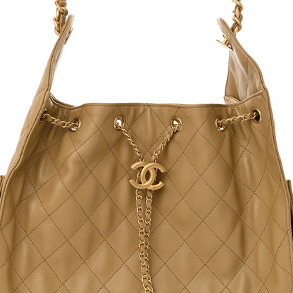 Chanel Caviar Quilted Medium Chanel 25 Handbag Dark Beige 8 of 11