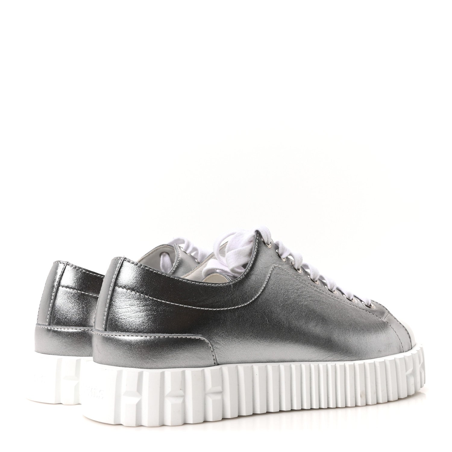 Hermes Metallic Calfskin Cross Sneakers 36.5 5 of 9