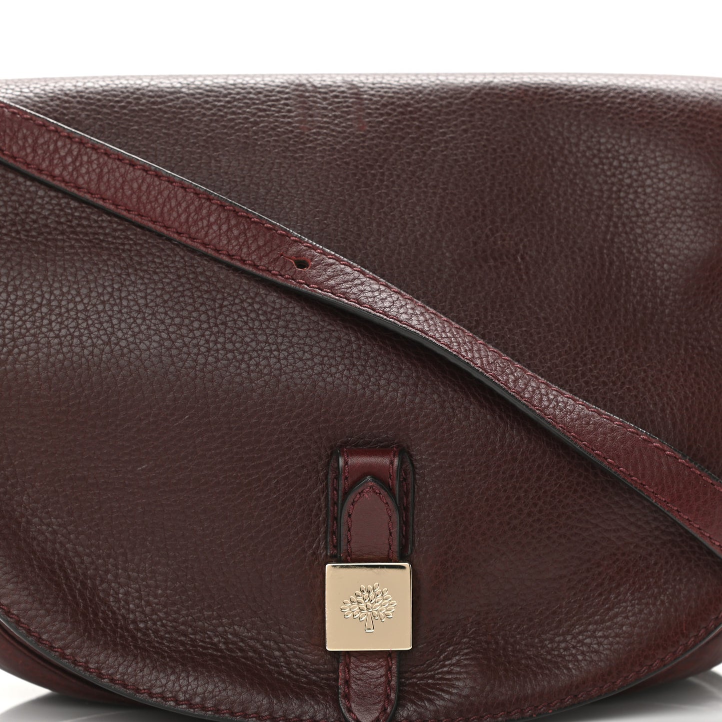 Soft Small Grain Tessie Satchel Oxblood