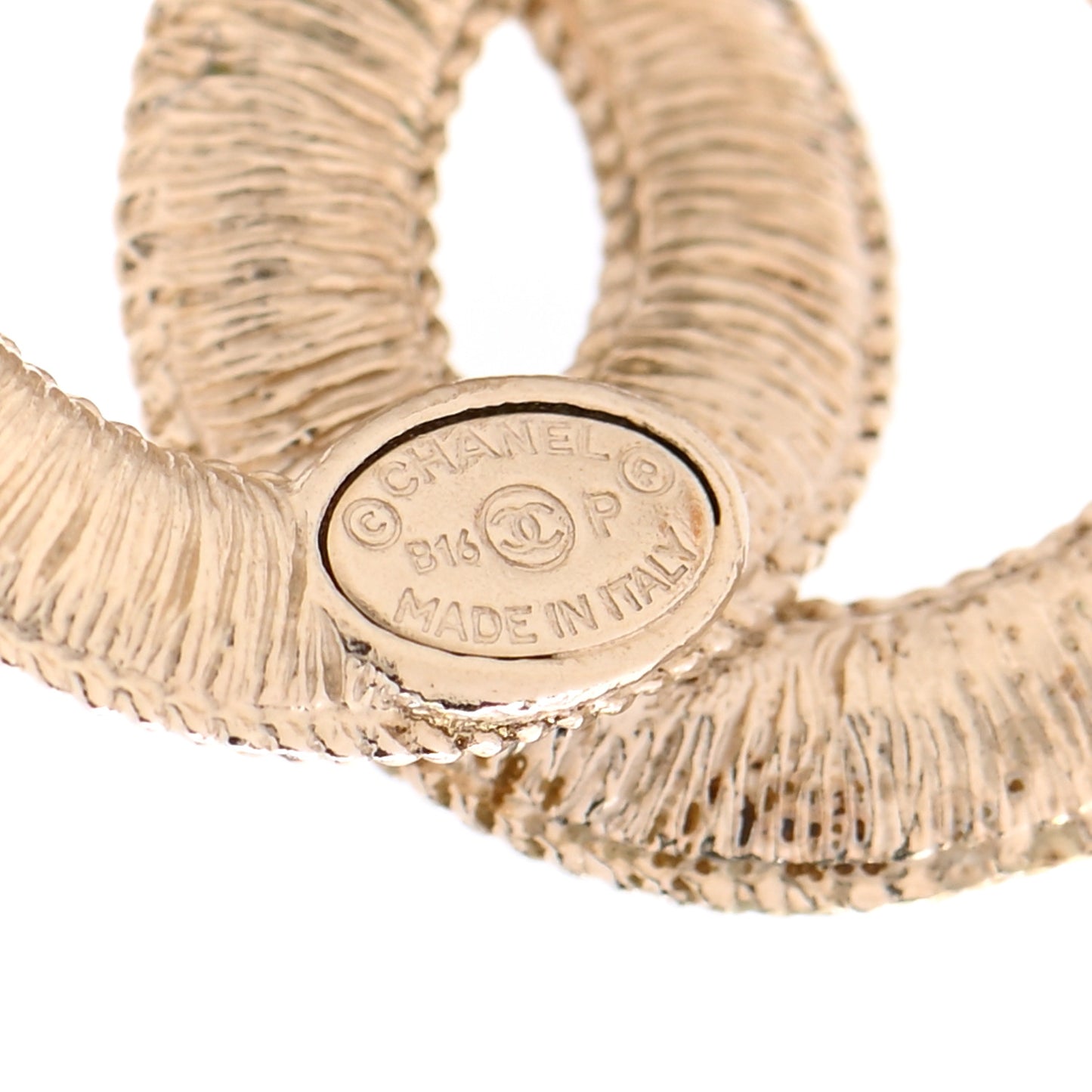 Pearl CC Earrings Gold