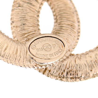 Chanel Pearl CC Earrings Gold 4 of 4