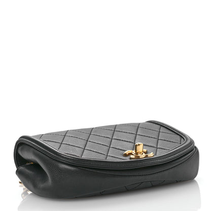 Chanel Calfskin Quilted Small Underline Flap Black 4 of 11