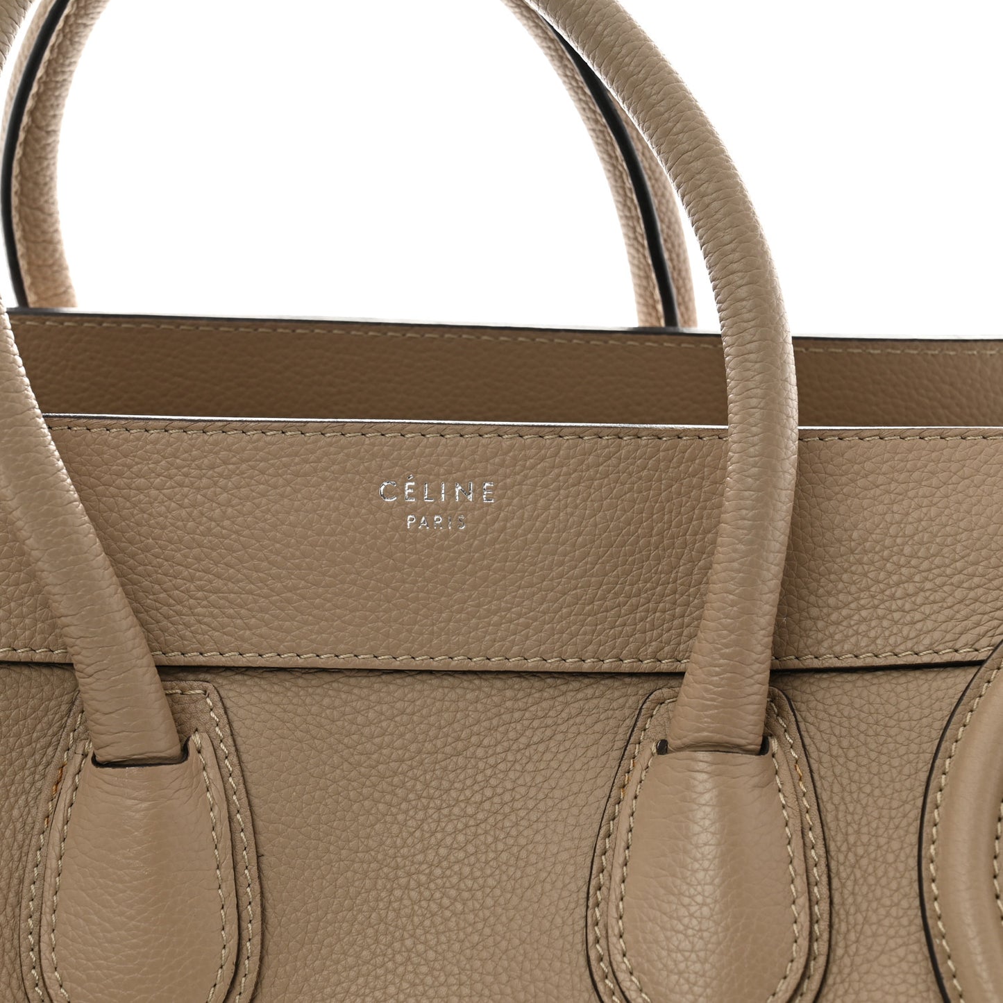 Drummed Calfskin Mini Luggage Dune