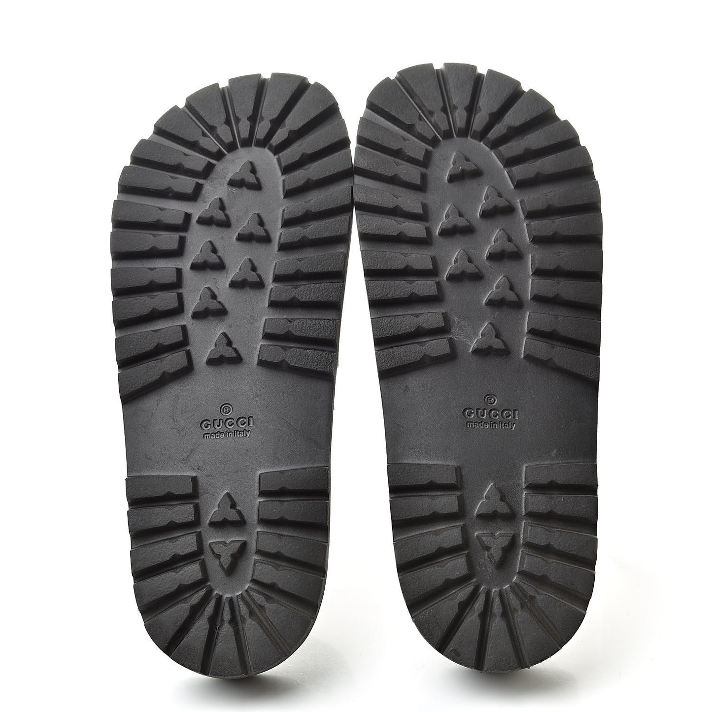 Rubber Web Mens Lug Sole Slide Sandals 8 Black Green Red