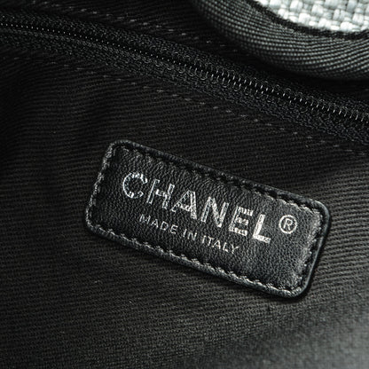 Chanel Woven Straw Raffia Extra Large Deauville Tote Grey 7 of 8