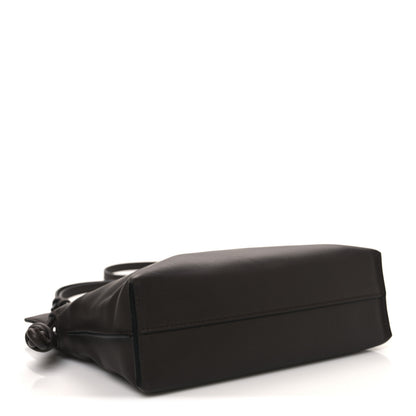 Loewe Calfskin Mini Flamenco Knot Clutch Chocolate 3 of 9