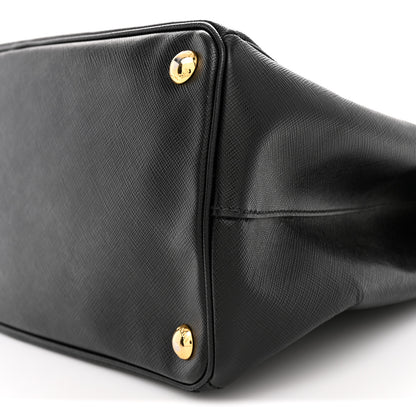 Prada Saffiano Lux Large Galleria Double Zip Tote Black 10 of 11