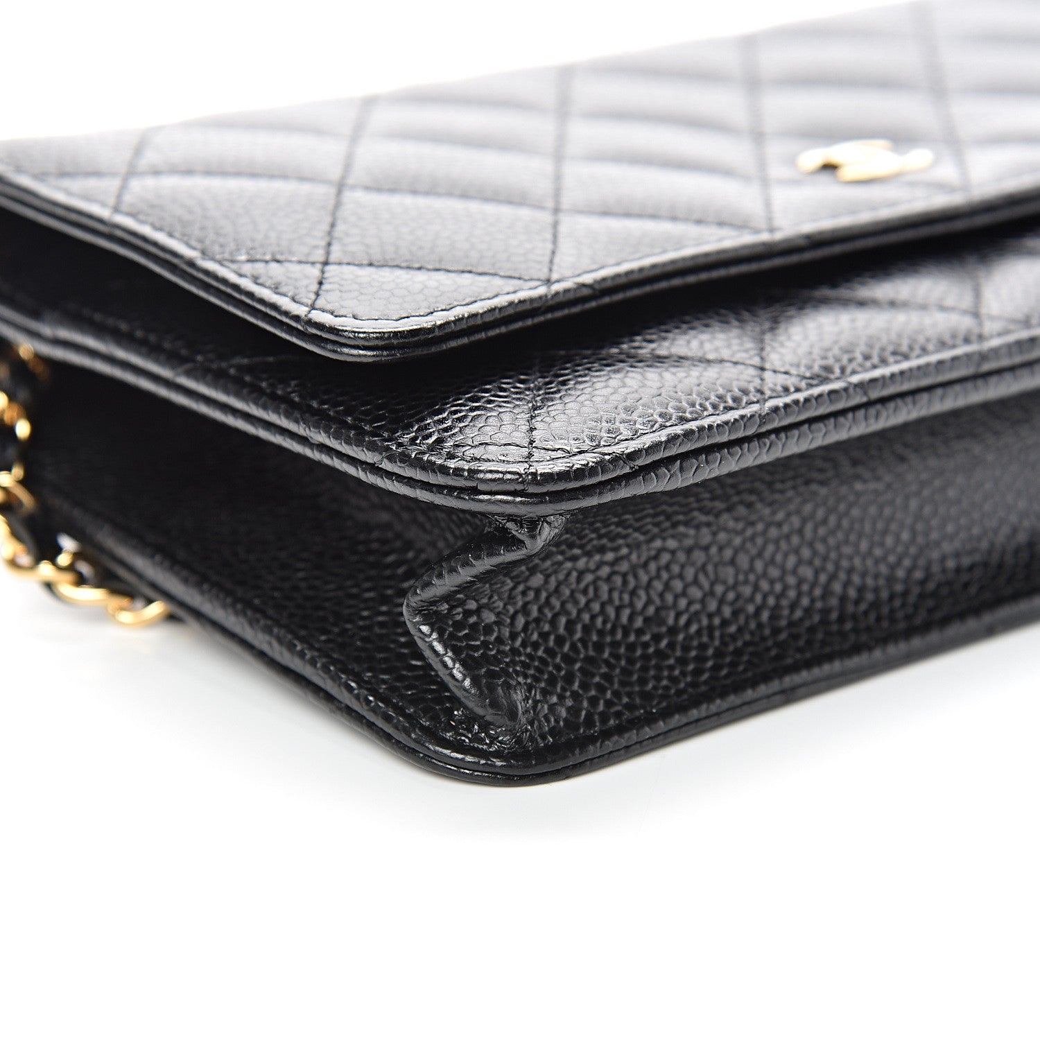 Chanel Caviar Quilted Wallet On Chain WOC Black 9 of 12