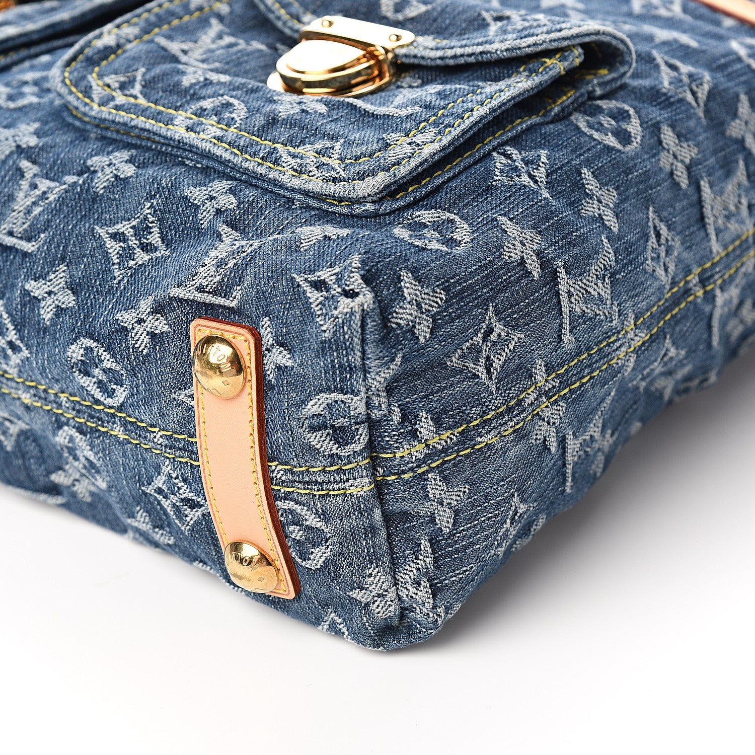 Louis Vuitton Denim Baggy GM Blue 8 of 9