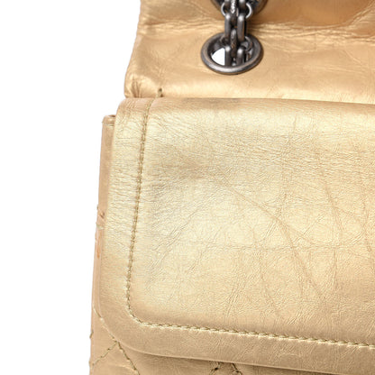 Chanel Metallic Aged Calfskin Quilted 2.55 Reissue 226 Flap Gold 17 of 18