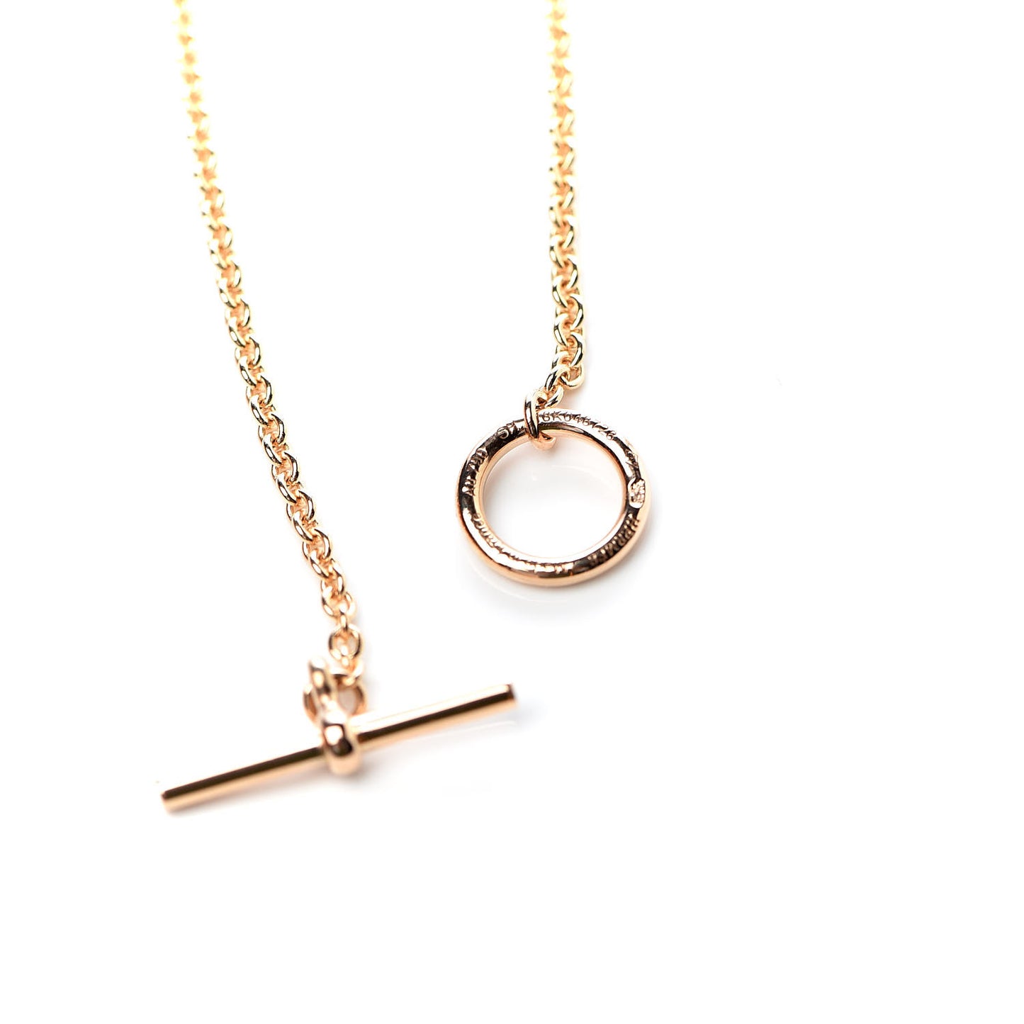 18K Rose Gold Mini Chaine d'Ancre Punk Bracelet SH