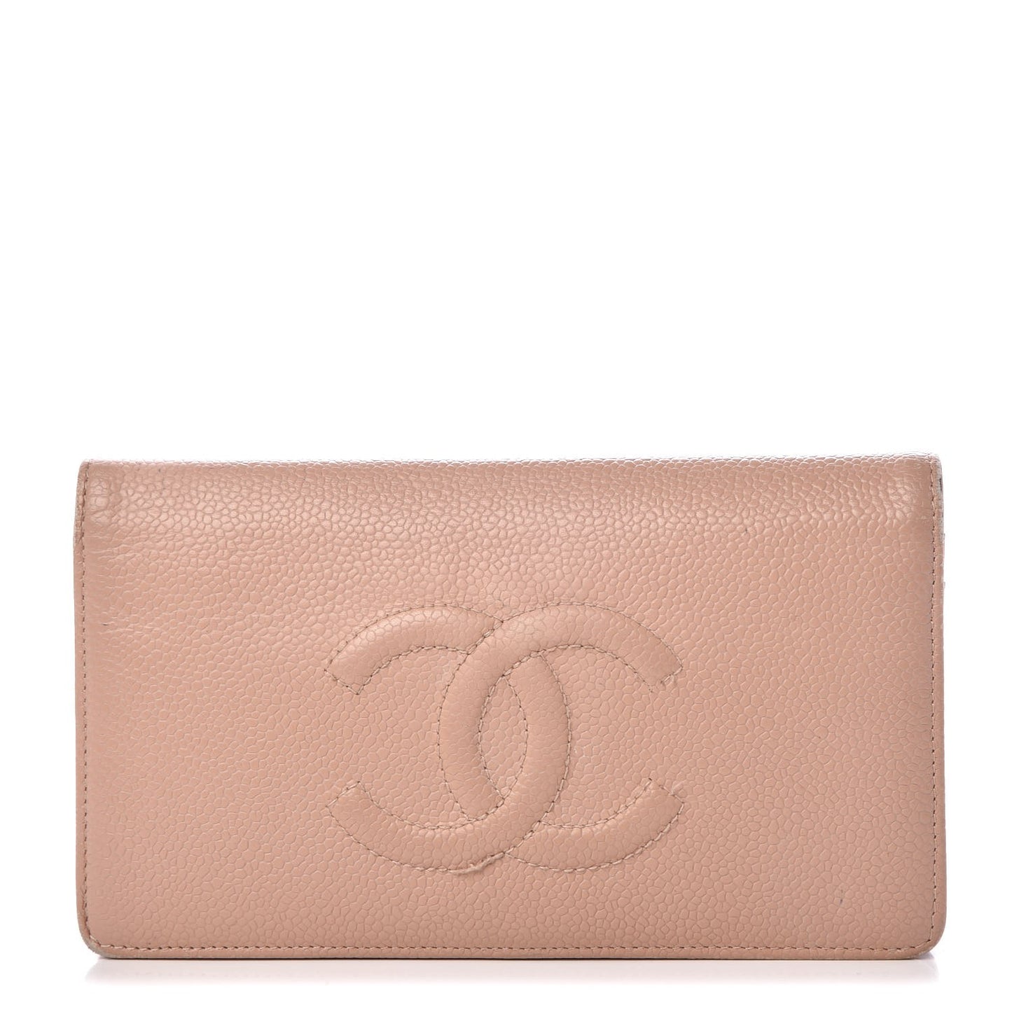 Caviar Timeless CC Yen Wallet Beige