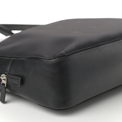 Burberry Calfskin Nylon Shoulder Bag Black 8 of 9