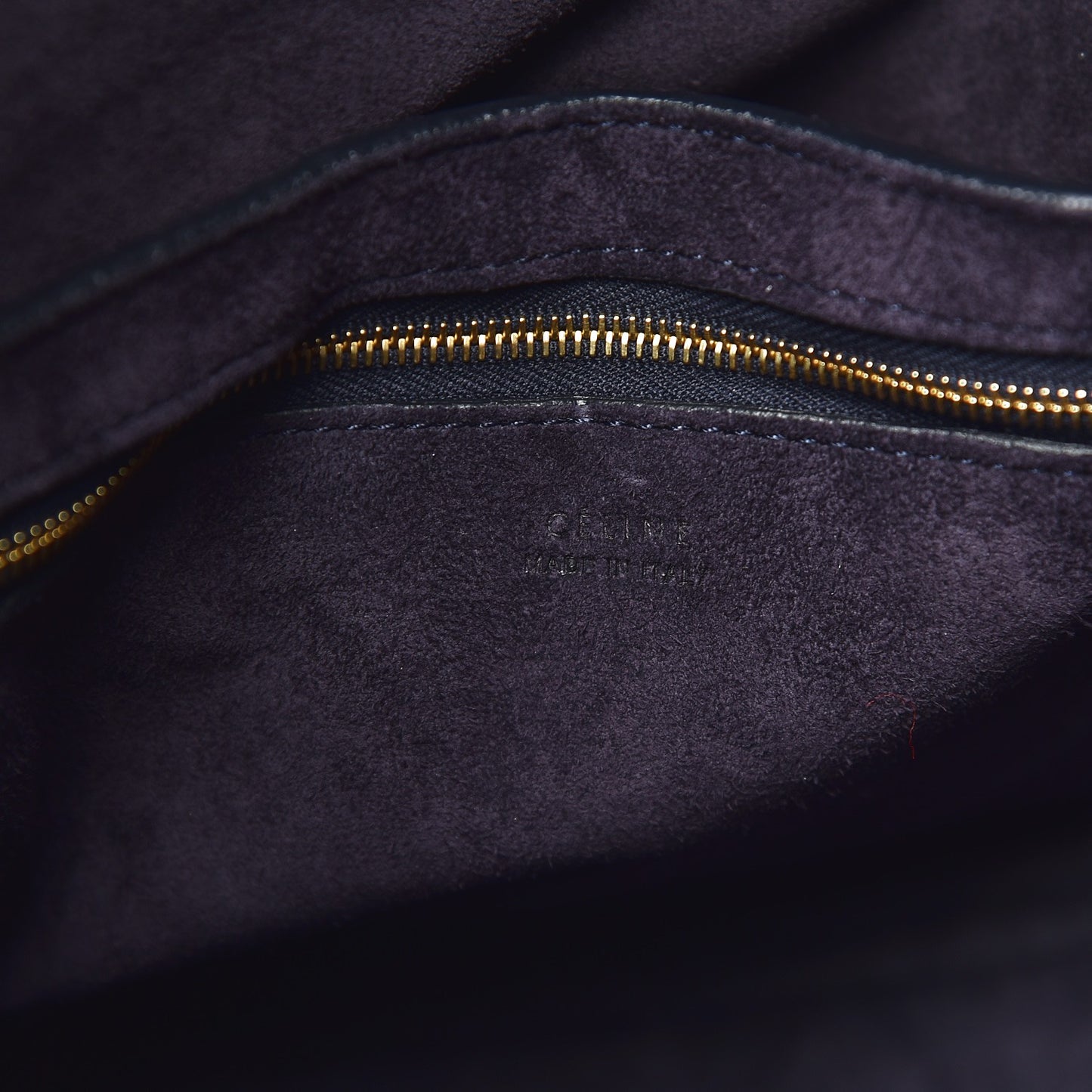 Soft Grained Calfskin Sangle Bucket Bag Navy Blue