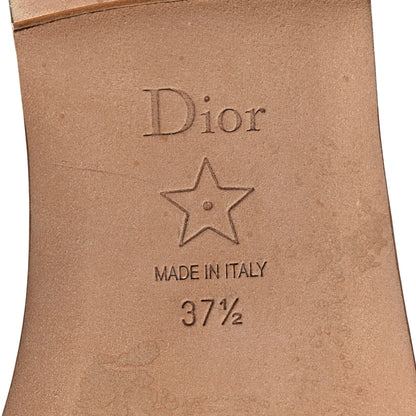 Christian Dior Canvas Embroidered In Lights Dway Mules Slide Sandals 37.5 Green Pink 7 of 8