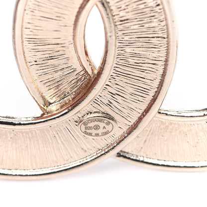 Chanel Crystal Pearl Chain Mania CC Brooch Gold 3 of 7