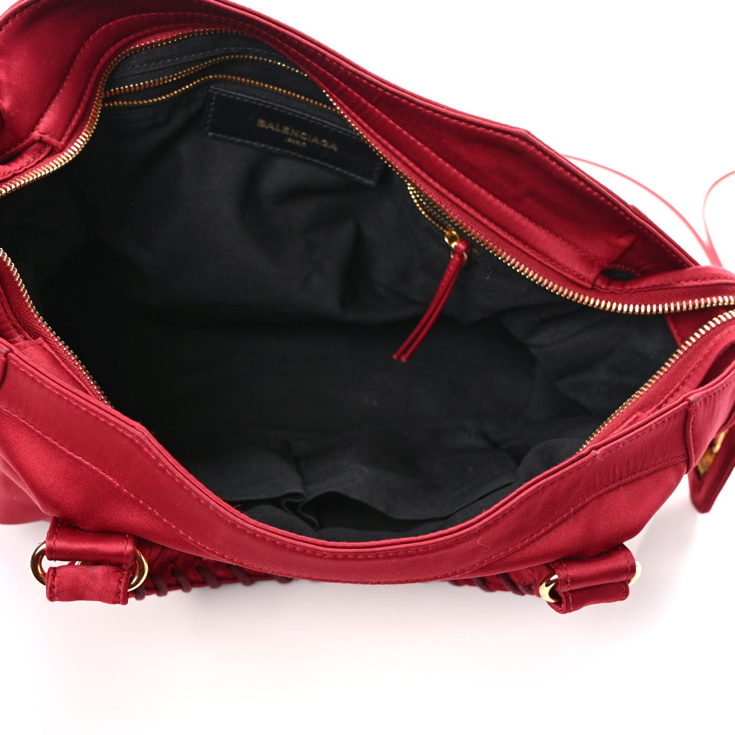 Satin Classic Gold Hardware City Red