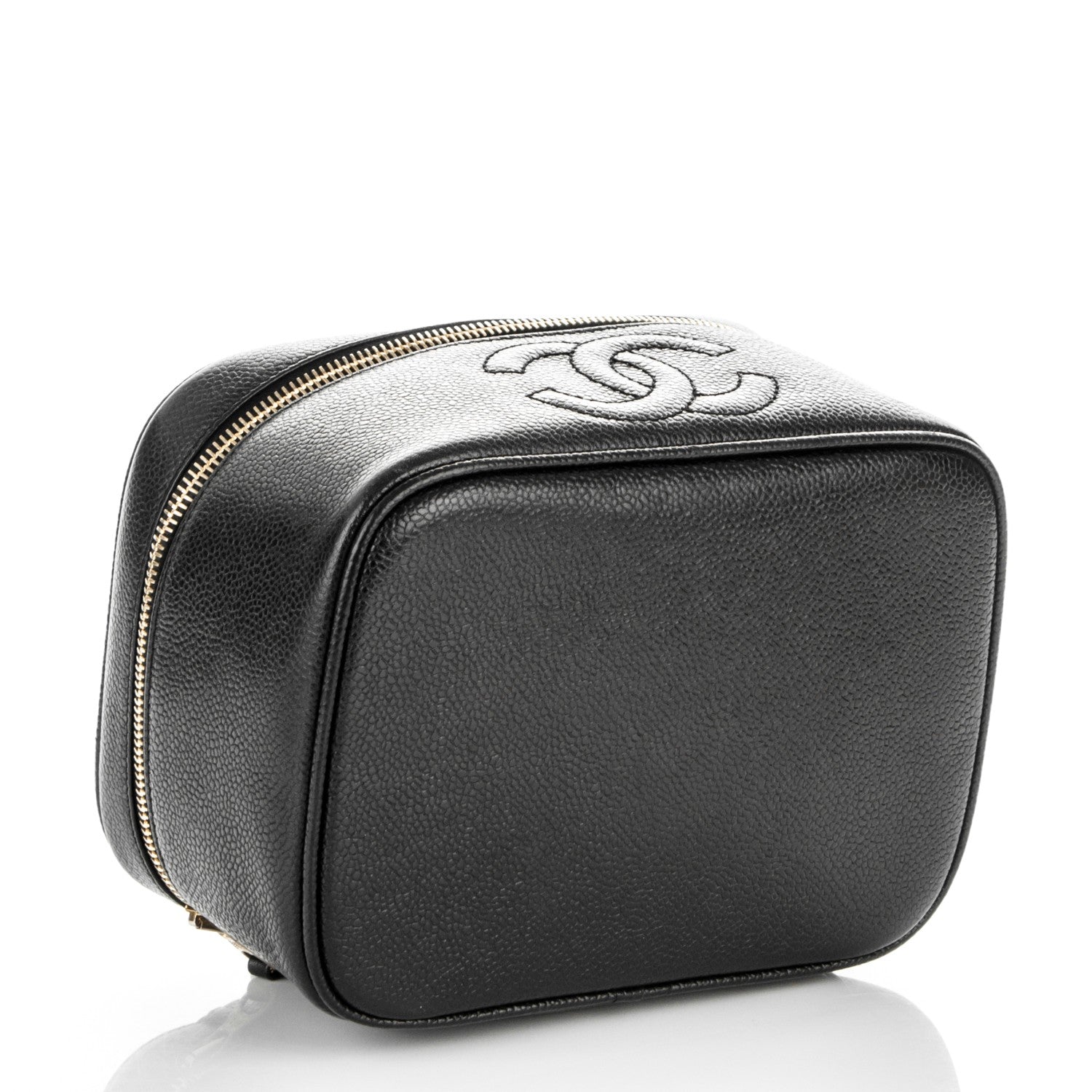 Chanel Caviar Vanity Cosmetic Case Black 4 of 6
