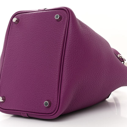 Hermes Taurillon Clemence Picotin Lock 18 PM Anemone 10 of 11