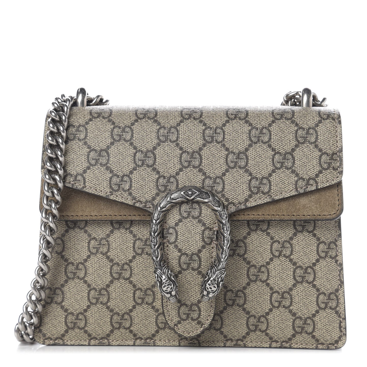 GG Supreme Monogram Mini Dionysus Shoulder Bag Taupe