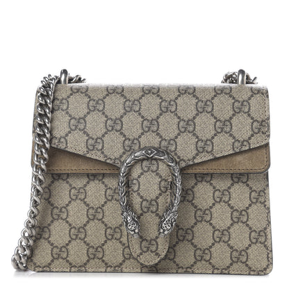 Gucci GG Supreme Monogram Mini Dionysus Shoulder Bag Taupe 1 of 10