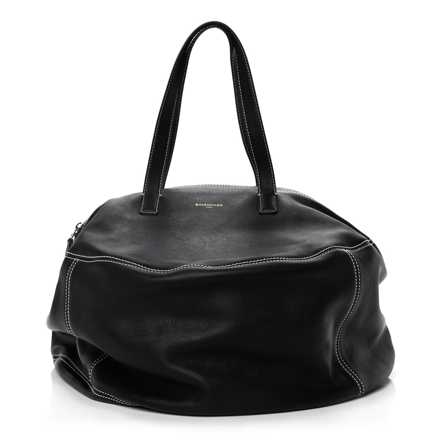 Balenciaga Calfskin Round Air Hobo Large Black 1 of 13