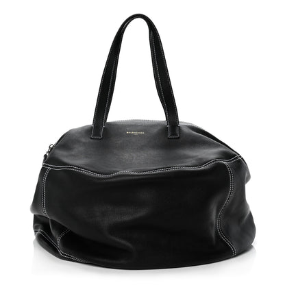 Balenciaga Calfskin Round Air Hobo Large Black 1 of 13