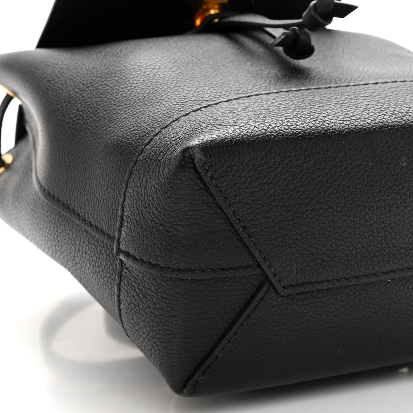 Calfskin Lockme Mini Backpack Black