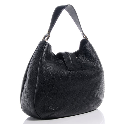 Gucci Guccissima New Ladies Web Large Hobo Black 3 of 8