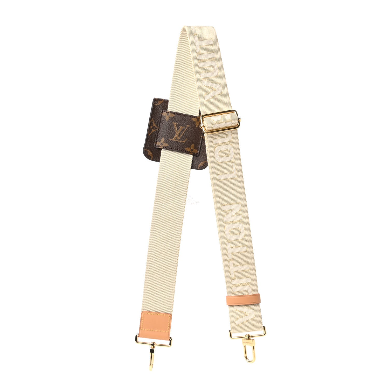 Louis Vuitton Monogram Utility Crossbody Bandouliere Shoulder Strap Beige 2 of 6