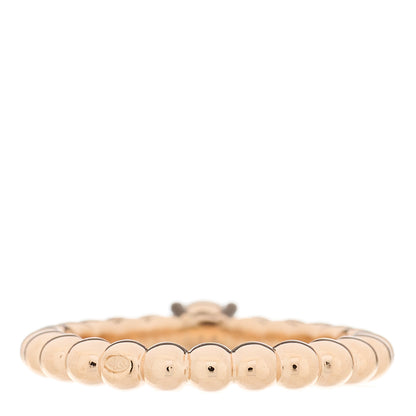 Van Cleef & Arpels 18K Rose Gold Diamond .30ct Perlee Solitaire Engagement Ring 51 5.75 3 of 7