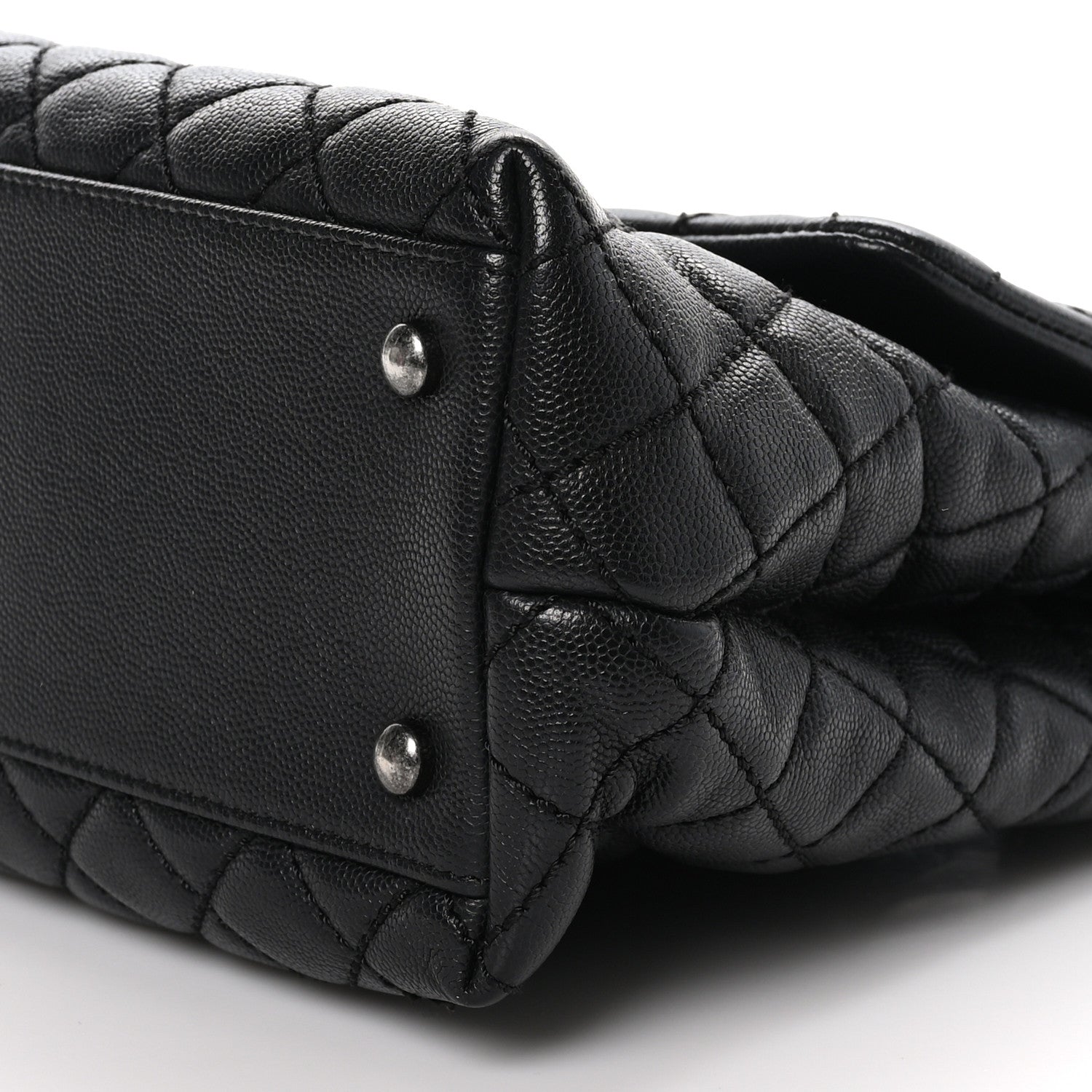 Chanel Caviar Quilted Medium Coco Handle Flap Black 9 of 9