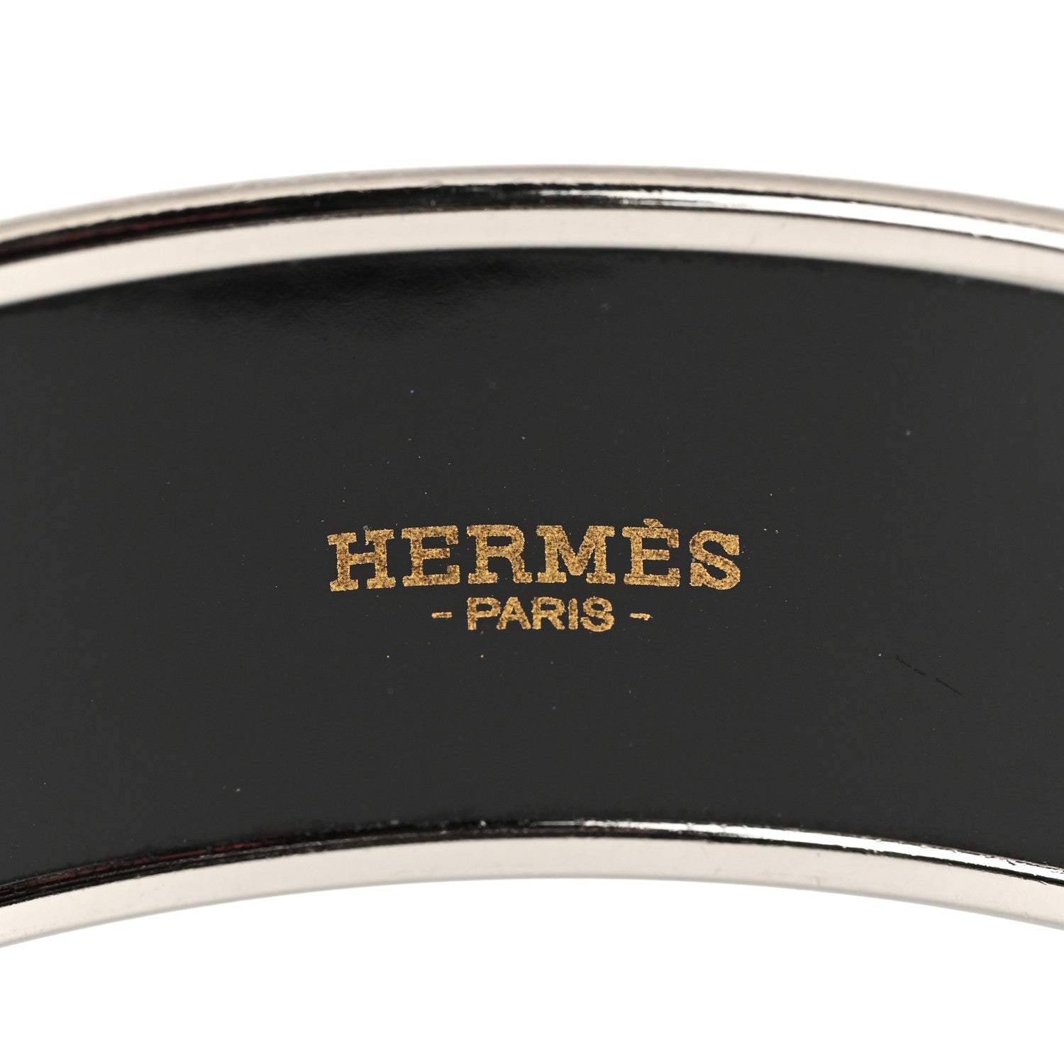 Hermes Enamel Printed Colliers de Chiens Wide Bracelet 70 4 of 5