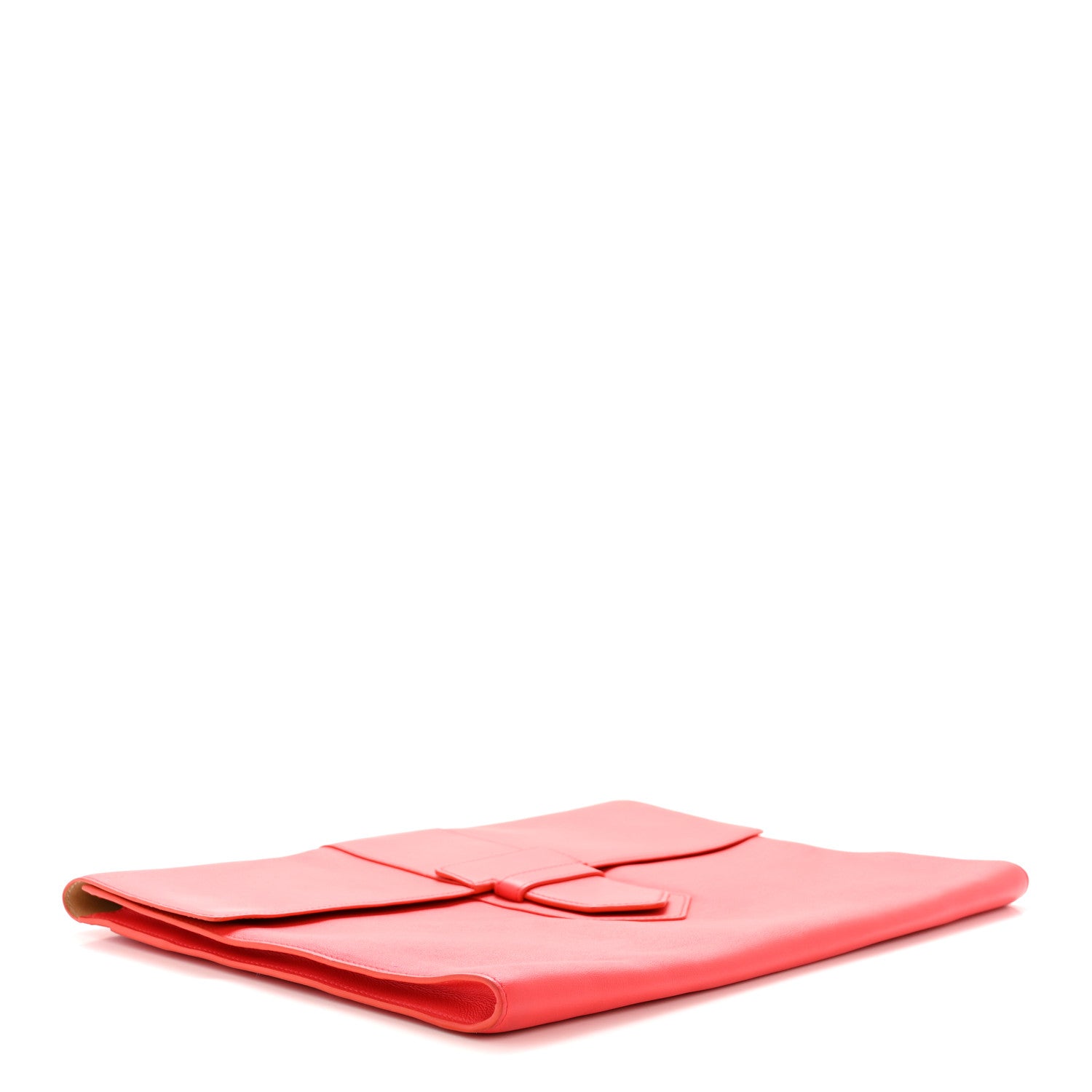 Delvaux Taurillon Crispe Presse A5 Pouch Red 4 of 12