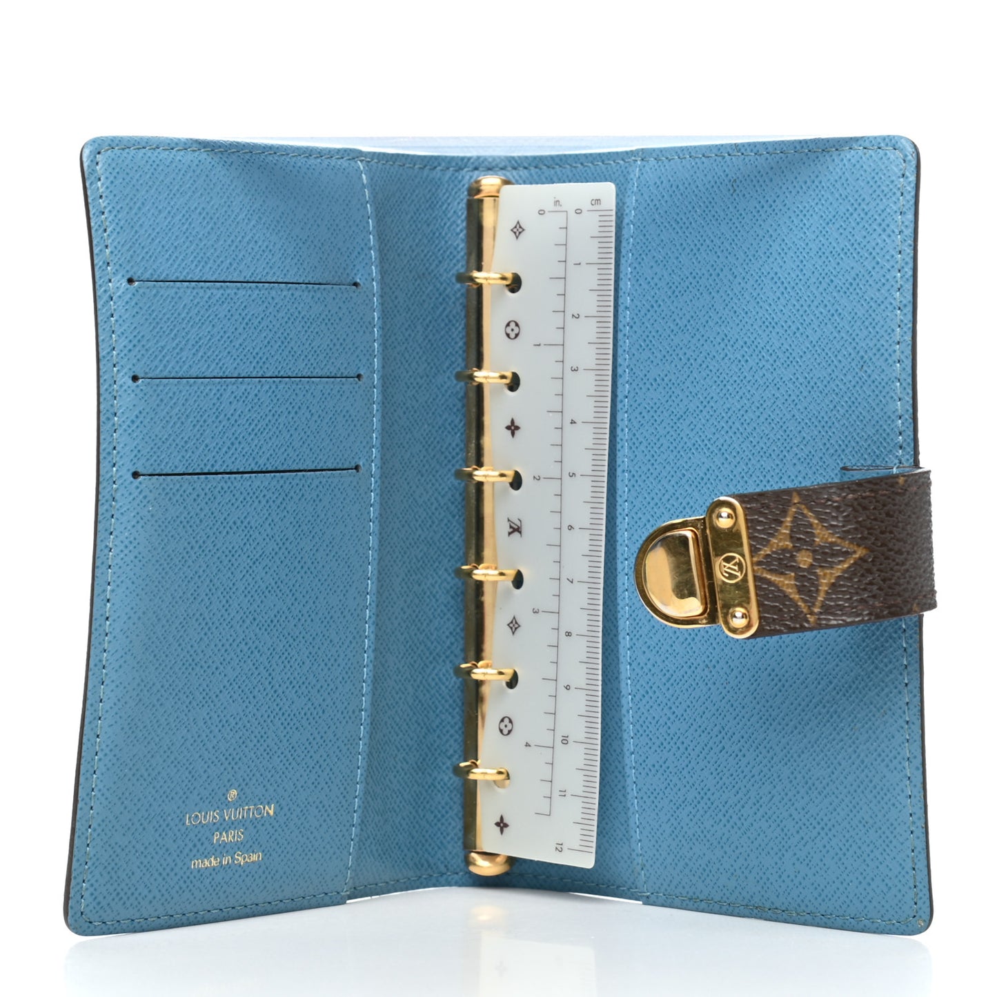 Monogram Koala Small Ring Agenda Cover Blue