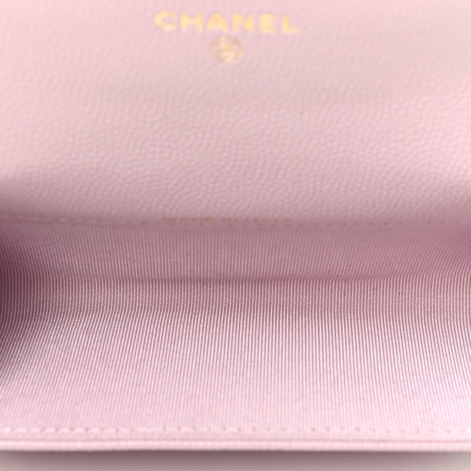 Chanel Caviar Quilted Flap Card Holder Wallet Light Pink 3 of 3