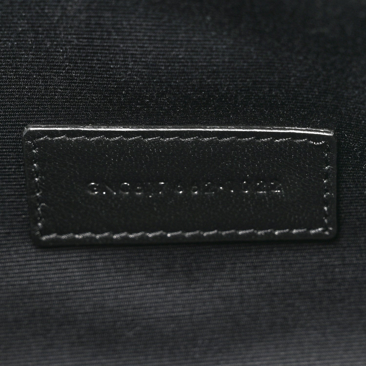 Saint Laurent Grain De Poudre Matelasse Chevron Monogram Envelope Clutch Black 6 of 10