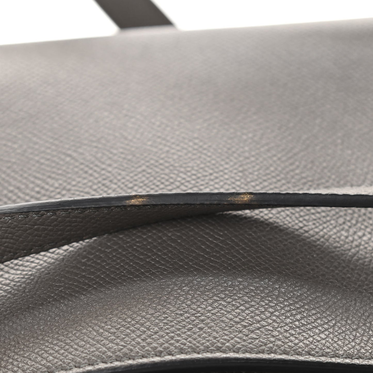 Grained Calfskin Mini Belt Bag Grey