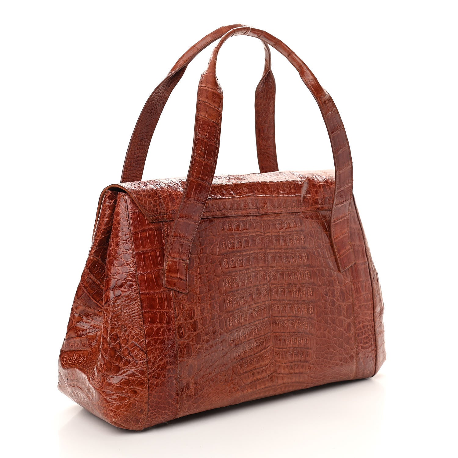 Nancy Gonzalez Crocodile Shoulder Bag Orange 3 of 11