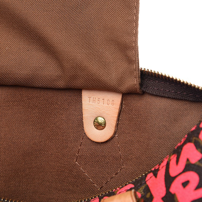 Louis Vuitton Monogram Graffiti Speedy 30 Fuchsia 6 of 18