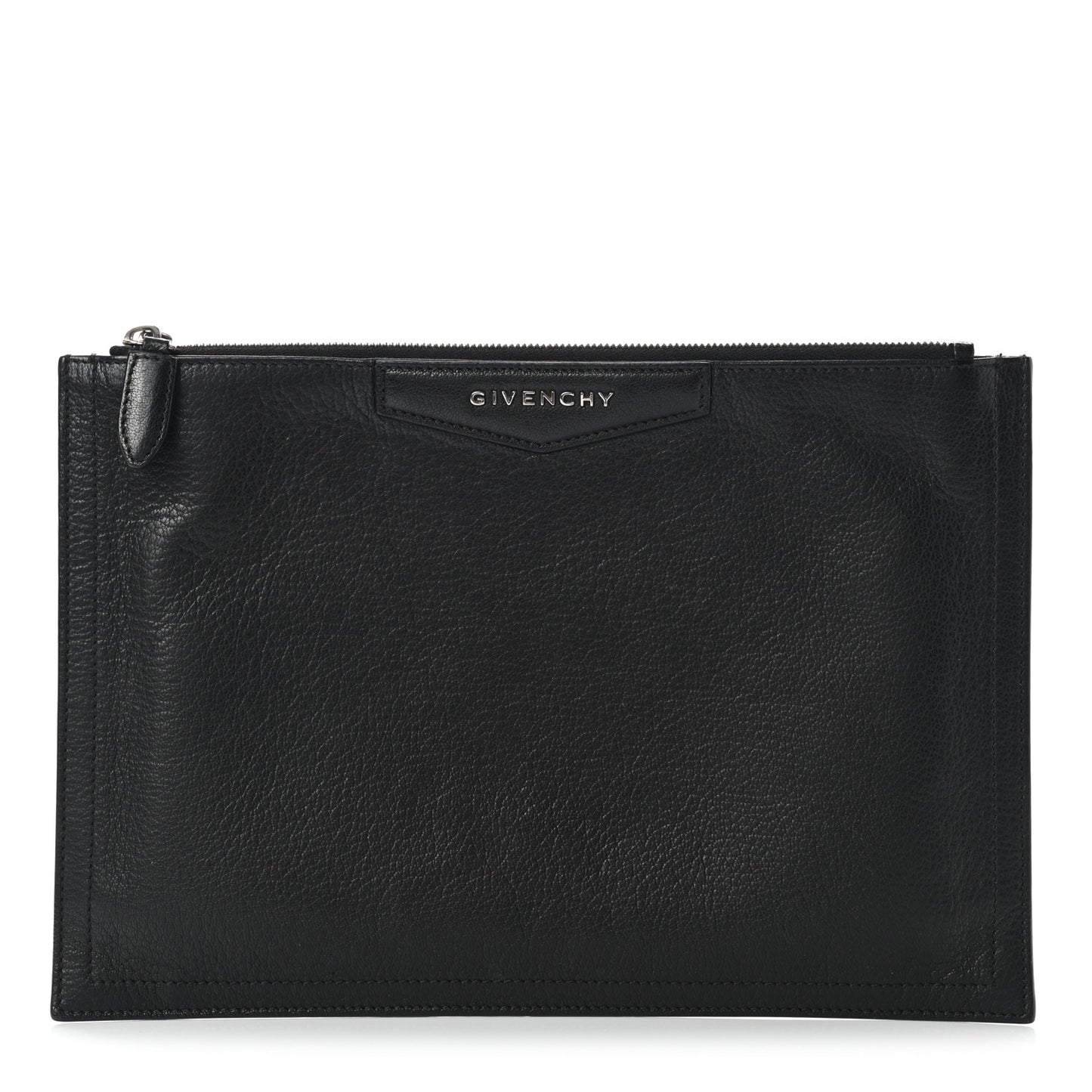 Sugar Goatskin Large Antigona Pouch Black