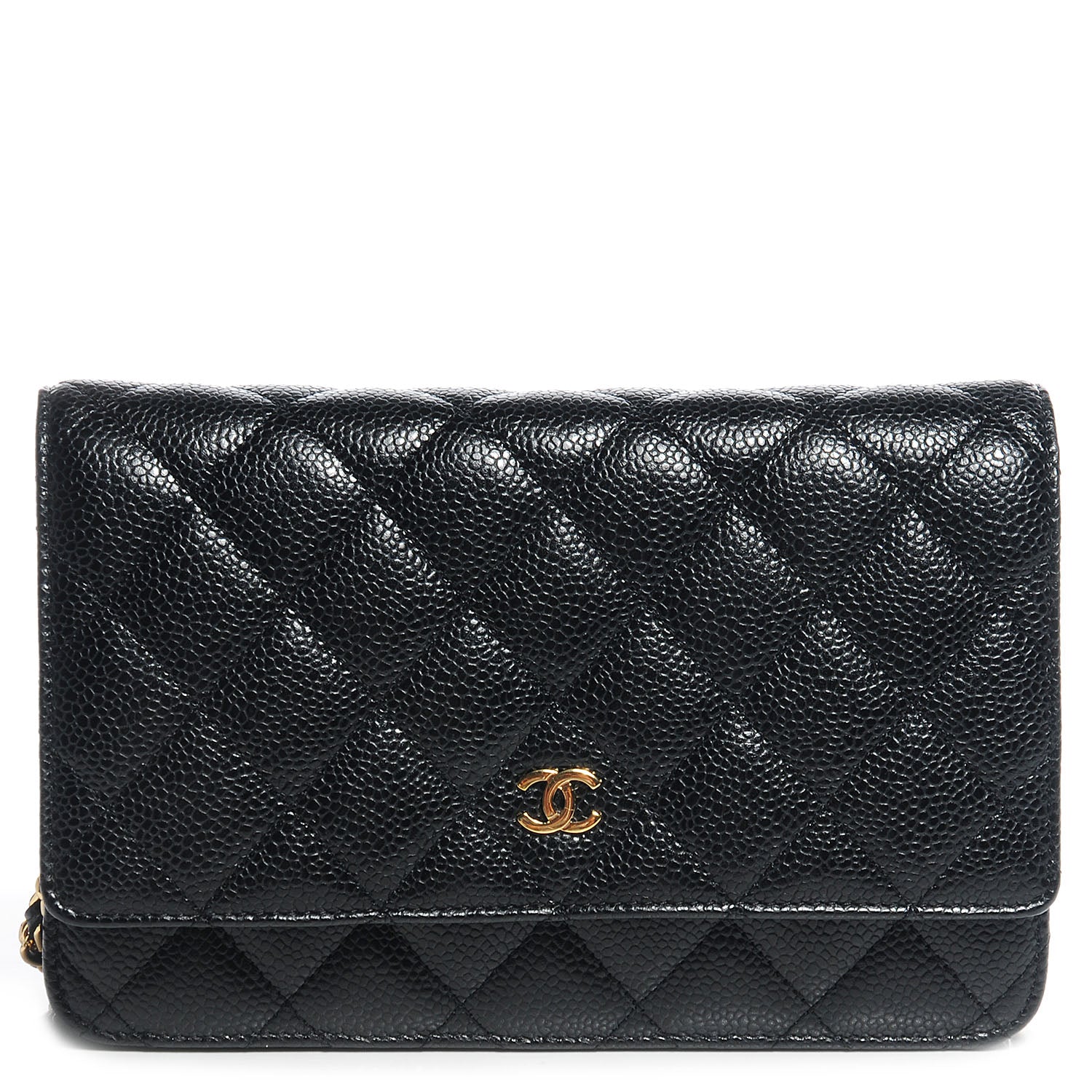 Chanel Caviar Quilted Wallet On Chain WOC Black 1 of 9