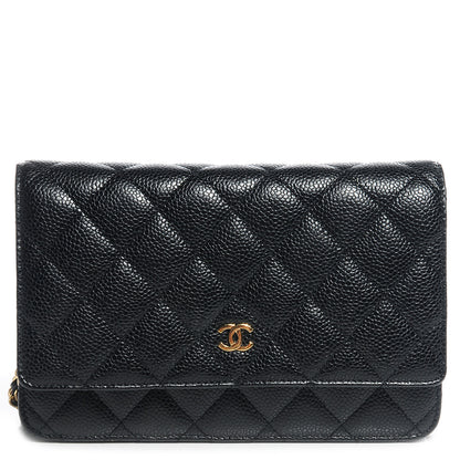 Chanel Caviar Quilted Wallet On Chain WOC Black 1 of 9